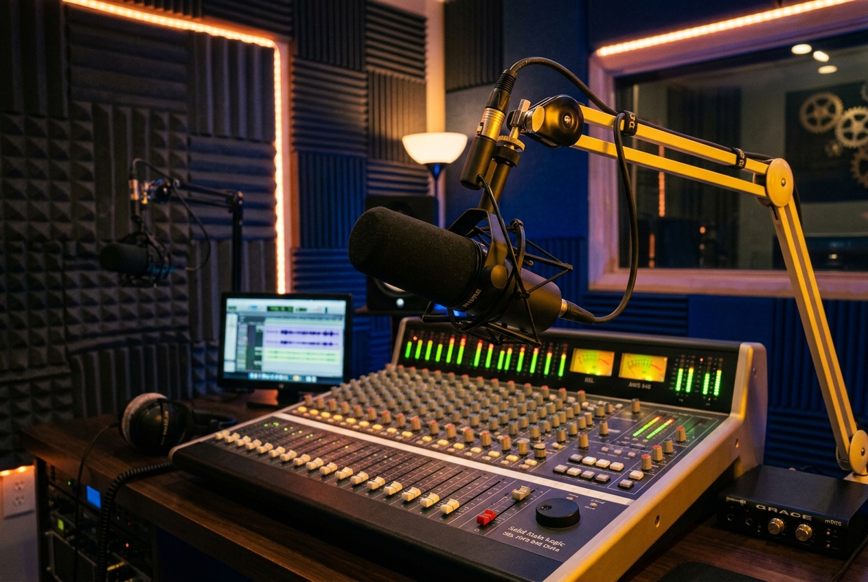 Cabine insonorisée et régie audio MMI Troyes