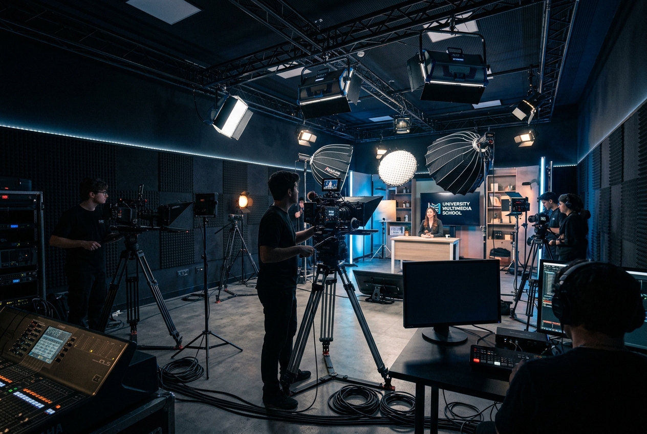 Plateau de tournage multi-caméras MMI Troyes